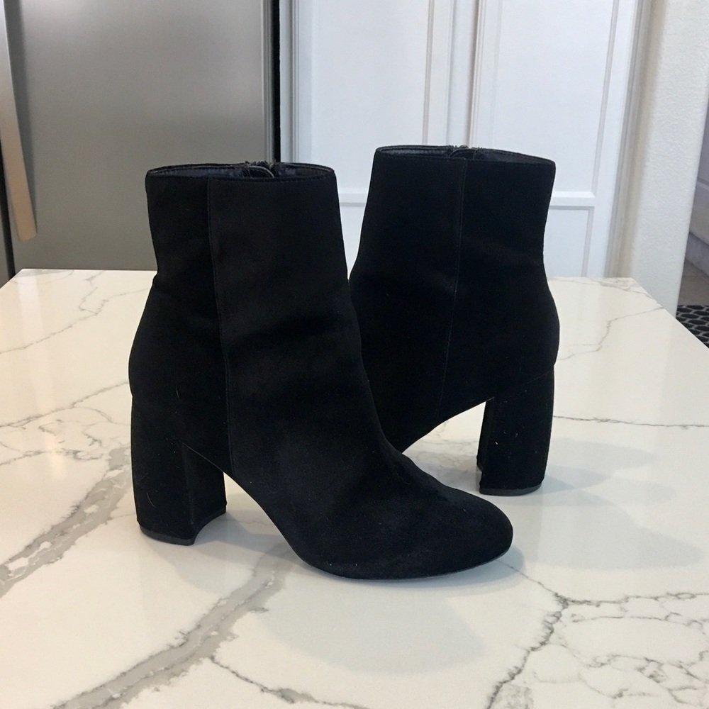 Topshop Literally High Cut Boot - Black Velvet EU 38/US 7.5 - Picture 10 of 17